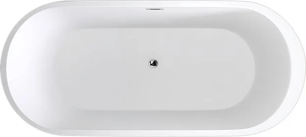 Акриловая ванна Black&White Swan SB109 black 170x80 см, отдельностоящая, глянцевая черная, овальная, Sancos — официальный сайт