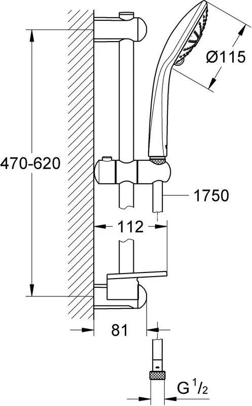 Душевой гарнитур Grohe Euphoria 110 Massage 27231001 Sancos — официальный сайт