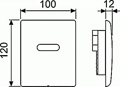 Кнопка смыва TECE Planus Urinal 6 V-Batterie 9242354 белая матовая Sancos — официальный сайт