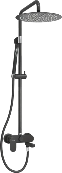 Душевая стойка Wasserkraft Elbe 7400 A174.160.217.CB, черная Sancos — Оригинал