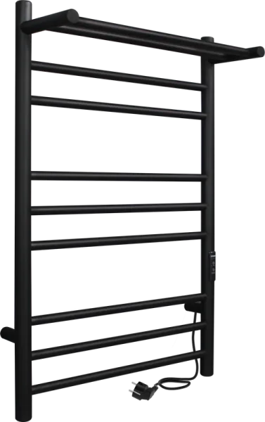 Полотенцесушитель электрический Indigo Line Trinity LСLTE70-40PBRRt с полкой, черный муар Sancos — Оригинал