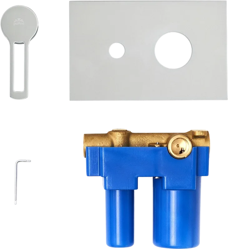 Комплект для ванной Paffoni Ringo KITRIN015CR105 С ВНУТРЕННЕЙ ЧАСТЬЮ, верхний душ 20 см, хром Sancos — официальный сайт