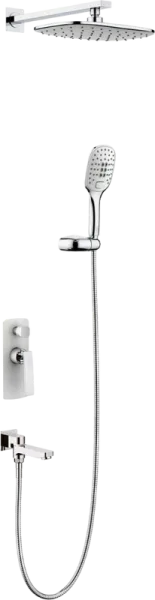 Душевой комплект Timo Helmi SX-4099/00-16SM, С ВНУТРЕННЕЙ ЧАСТЬЮ, хром-белый Sancos — Оригинал