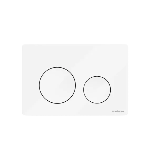 Кнопка смыва Ceramicanova Balance Circle CN12-001W глянцевый белый Sancos — Оригинал