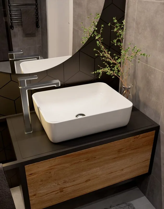 Смеситель для раковины высокий хром, AQUAme Parma AQM6614CR Sancos — официальный сайт