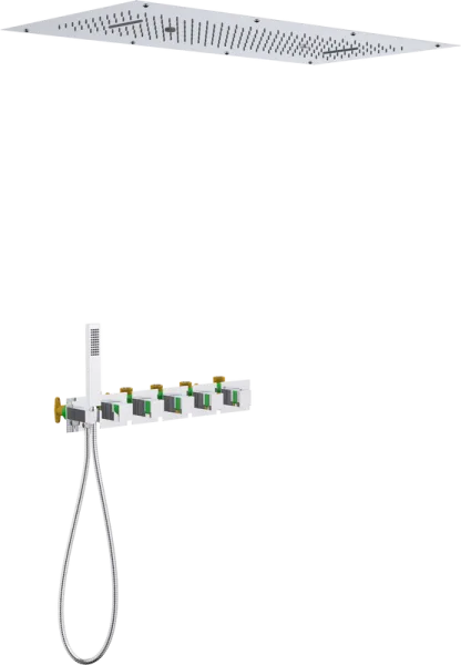 Душевой комплект Timo Petruma SX-5329/00SM, С ВНУТРЕННЕЙ ЧАСТЬЮ, с термостатом, хром Sancos — Оригинал