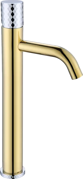 Смеситель для раковины Boheme Stick 122-GCR gold diamond chrome Sancos — Оригинал
