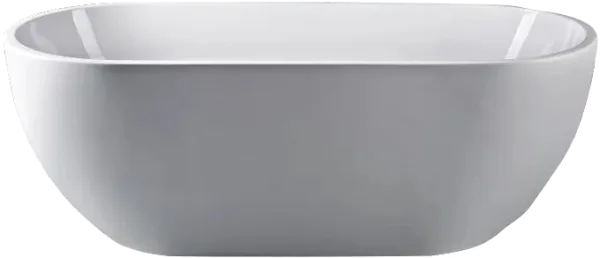 Акриловая ванна Art&Max AM-218-1600-750 160x75 см, отдельностоящая, белая, овальная, с каркасом Sancos — Оригинал