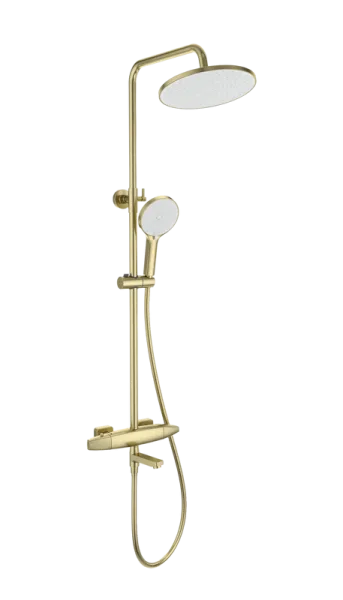 Душевая стойка Wonzon & Woghand NEO WW-B3035-A2-BG, брашированное золото Sancos — Оригинал