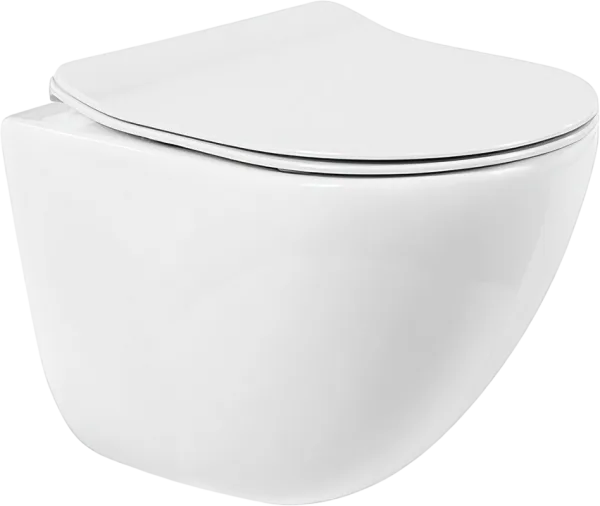 Унитаз подвесной BelBagno Amanda BB051CHR BB2034SC с микролифтом, безободковый Sancos — Оригинал