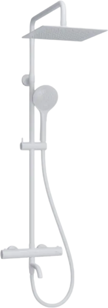 Душевая стойка Wasserkraft Berkel A188.254.155.WM Thermo, с термостатом, белая Sancos — Оригинал