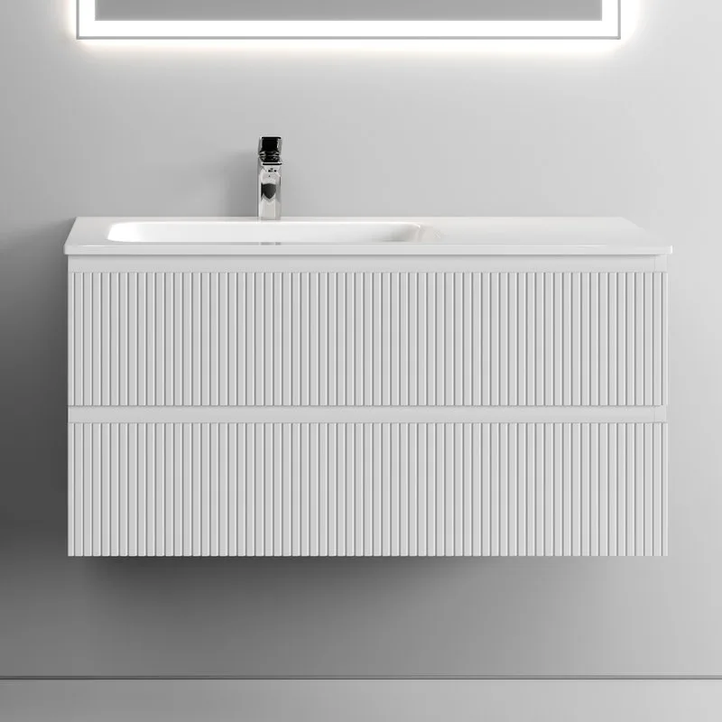 Тумба с раковиной Sancos Snob T 100 см, L, bianco Sancos — официальный сайт