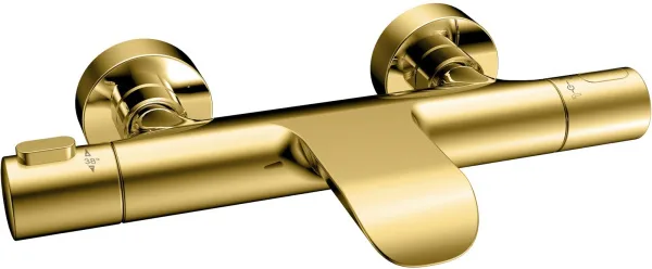 Термостатический смеситель AltroBagno Costanza 0214 Or, для ванны с душем, золото Sancos — Оригинал