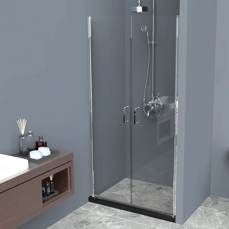Душевая дверь в нишу BelBagno Uno B-2-90-C-Cr стекло прозрачное Sancos — официальный сайт
