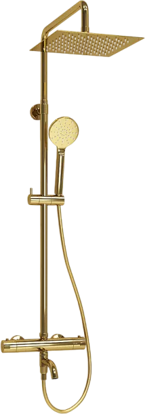 Душевая стойка Wasserkraft Sauer A188.256.207.PG Thermo, с термостатом, золото Sancos — Оригинал