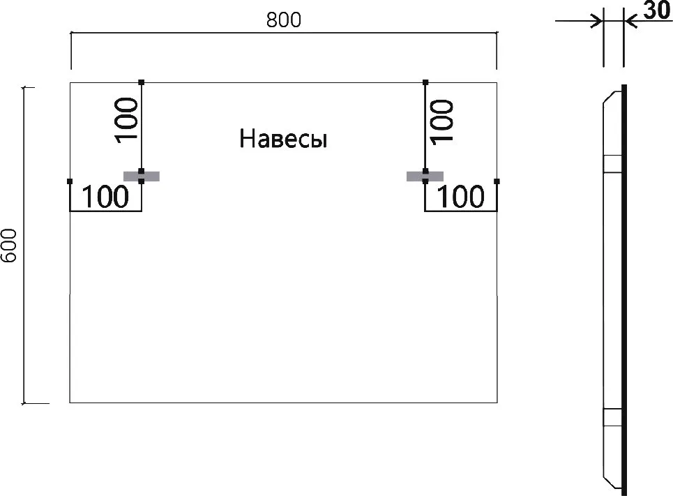Зеркало Vincea VLM-3VN800 80x60 с подсветкой Sancos — официальный сайт