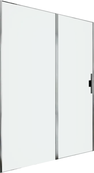 Душевая дверь в нишу Allen Brau Priority 3.31034.00 140 см, профиль хром, стекло прозрачное Optiwhit Sancos — Оригинал