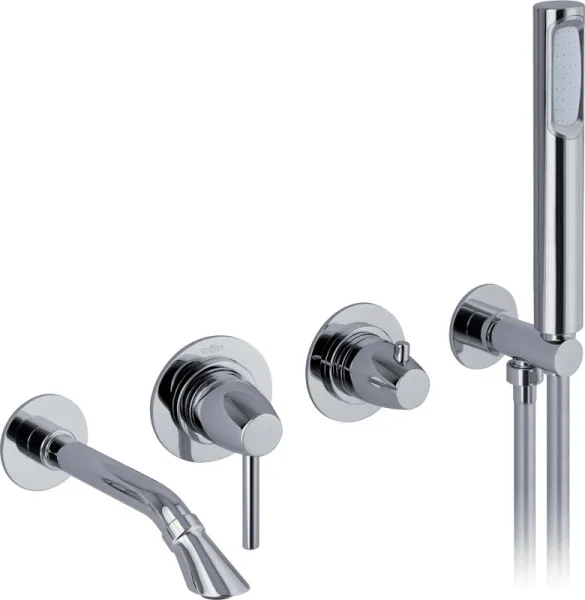 Душевой комплект Webert Opera moderna Opera moderna OE860312015, С ВНУТРЕННЕЙ ЧАСТЬЮ, хром Sancos — Оригинал
