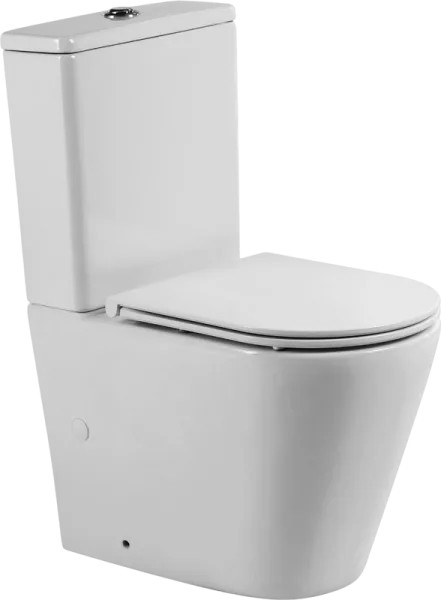 Унитаз-компакт напольный BelBagno Flay-r BB2149CP-TOR BB870SC с микролифтом, безободковый, белый Sancos — Оригинал