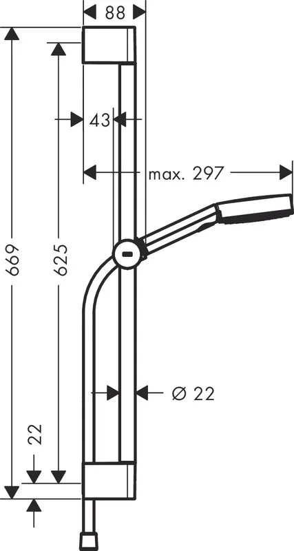 Душевой гарнитур Hansgrohe Pulsify Relaxation 105 3jet 24160700, матовый белый Sancos — официальный сайт