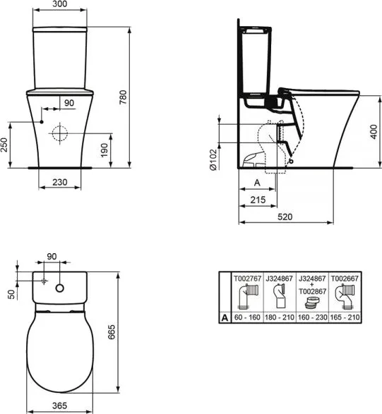 Унитаз-компакт напольный Ideal Standard Connect Air AquaBlade E013701 Sancos — официальный сайт