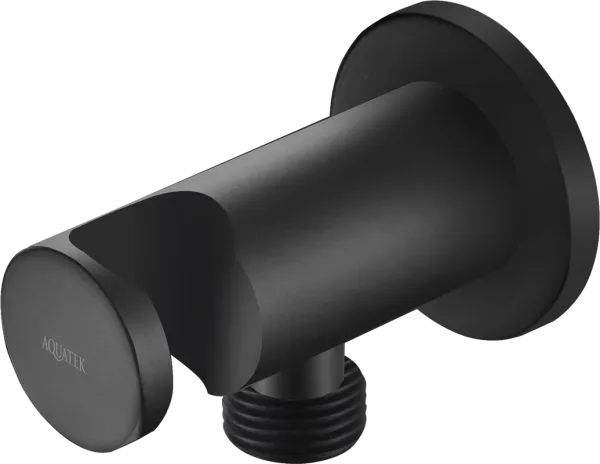 Шланговое подключение AQUATEK AQ2455MB, с держателем душа, матовый черный Sancos — Оригинал
