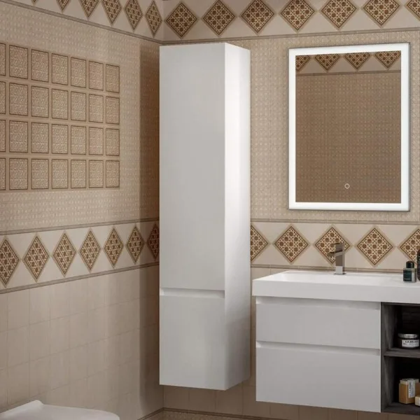 Шкаф-пенал для ванной KERAMA MARAZZI Cubo 165 R белый матовый Sancos — Оригинал