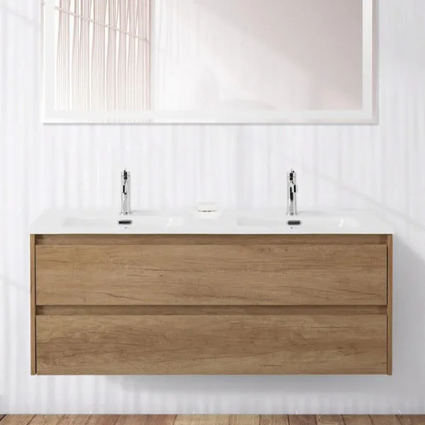 Тумба под раковину без столешницы BelBagno Kraft 120 для двоих, rovere nebrasca nature Sancos — Оригинал
