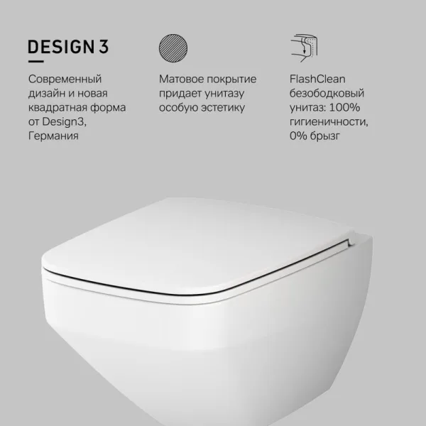 Унитаз подвесной AM.PM Inspire V2.0 FlashClean Sancos — Оригинал