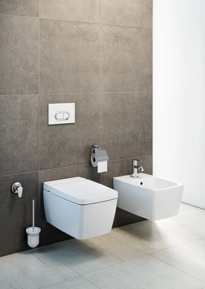 Чаша для унитаза подвесного VitrA Metropole 7672B003-1686 с емкостью для чистящей жидкости Sancos — официальный сайт