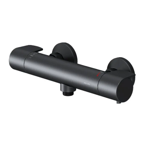 Термостатический смеситель AM.PM X-Joy F85A40022, для душа, черный Sancos — Оригинал