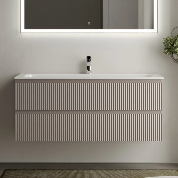 Тумба с раковиной Sancos Snob R 120 см, doha soft, раковина CN7017 Sancos — Оригинал