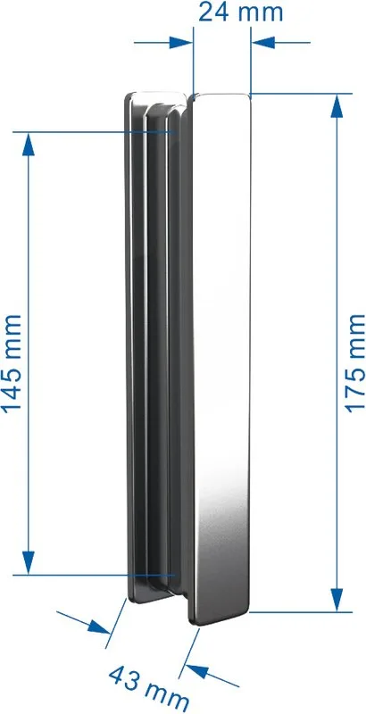 Душевая дверь в нишу Abber Sonnenstrand AG07120 120 см, профиль хром, стекло прозрачное Sancos — официальный сайт