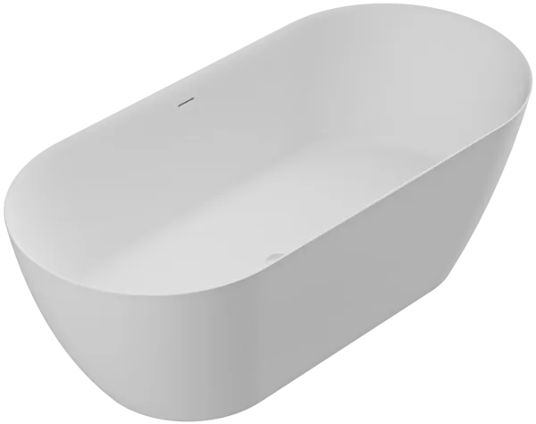 Ванна из искусственного камня Cezares Relax Solid Surface 170x80 см, отдельностоящая, матовая белая, Sancos — Оригинал