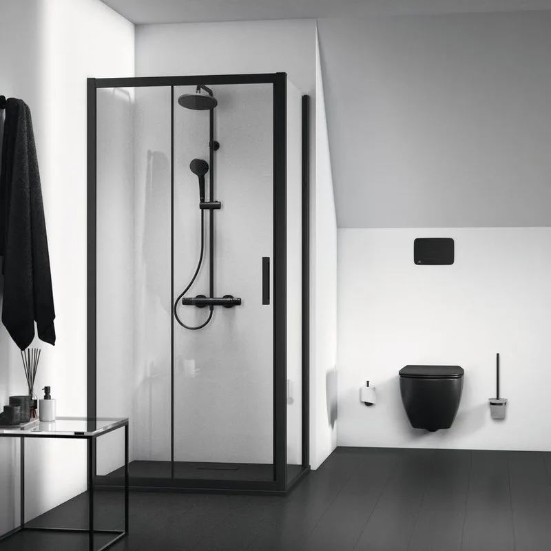 Душевая дверь в нишу Ideal Standard Connect 2 100 см, черный шелк Sancos — официальный сайт