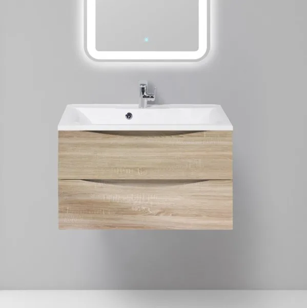 Тумба под раковину без столешницы BelBagno Marino 80 rovere bianco Sancos — Оригинал