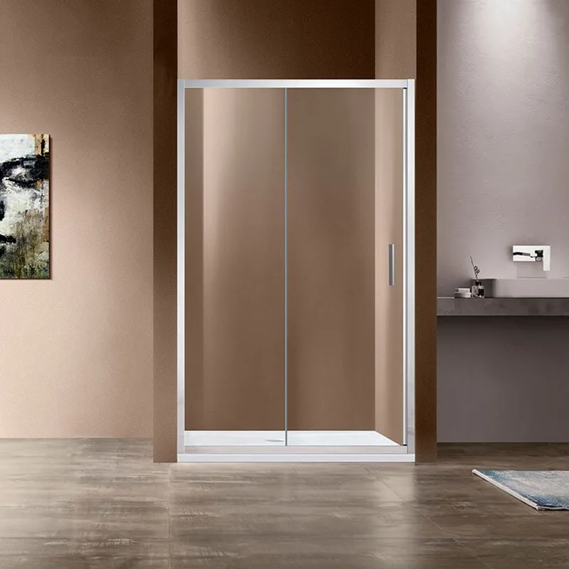 Душевая дверь в нишу Vincea Garda VDS-1G145CL 145 см, профиль хром, стекло прозрачное Sancos — официальный сайт