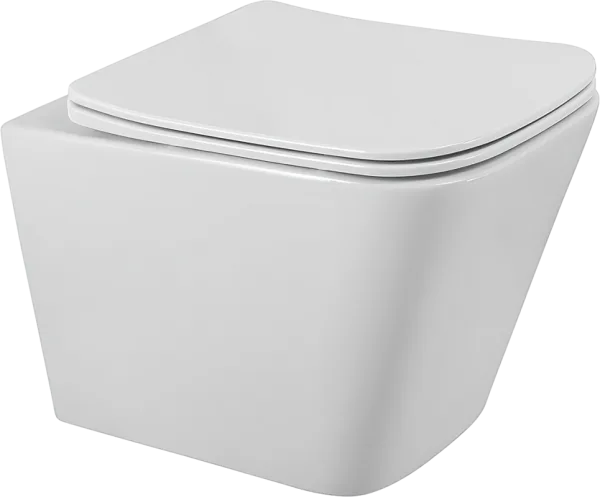 Унитаз подвесной BelBagno Ardente-R BB520CHR BB3103/3106SC с микролифтом, безободковый, глянцевый бе Sancos — Оригинал