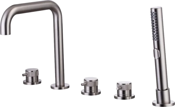 Смеситель на борт ванны Allen Brau Priority 5.31007-BN, брашированный никель Sancos — Оригинал