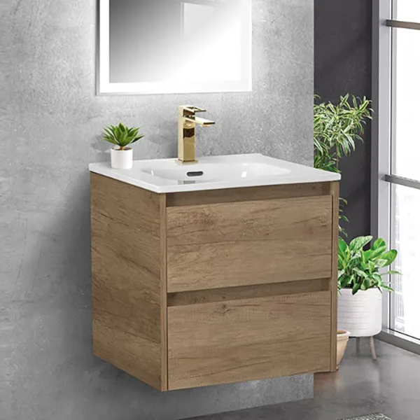 Тумба под раковину без столешницы BelBagno Kraft 50 rovere nebrasca nature Sancos — Оригинал