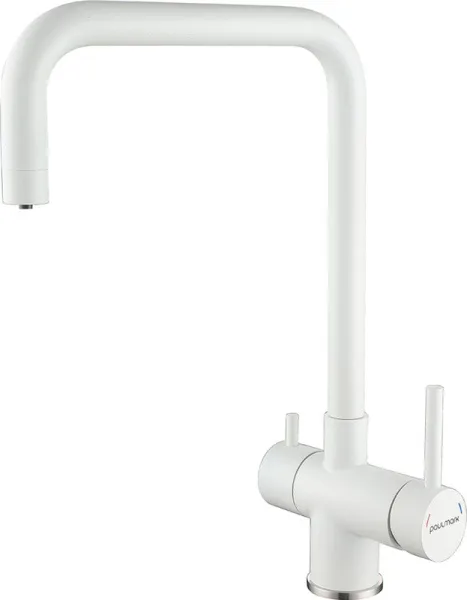 Смеситель для кухни Paulmark Wetter We213030-431 белый матовый Sancos — Оригинал