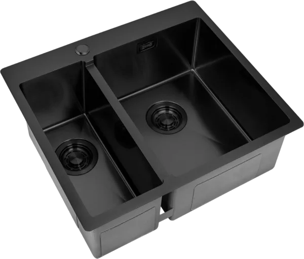 Мойка кухонная Zorg Light ZL R 590-2-510-R GRAFIT R, графит Sancos — Оригинал