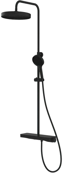 Душевая стойка Vincea Inspire VSFS-3I12TMB, с термостатом, черный Sancos — Оригинал