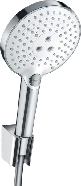 Душевой гарнитур Hansgrohe Raindance Select S 26721400, белый, хром Sancos — Оригинал