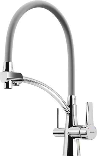 Смеситель для кухни Sancos Eri SC4001CH с гибким изливом, хром Sancos — Оригинал