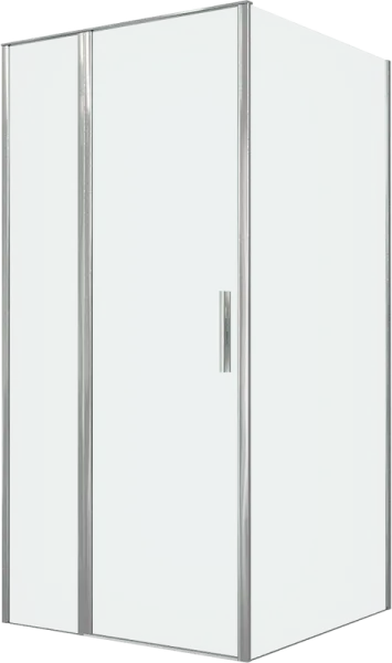 Душевой уголок Allen Brau Priority 100x100, профиль хром, стекло прозрачное Sancos — Оригинал