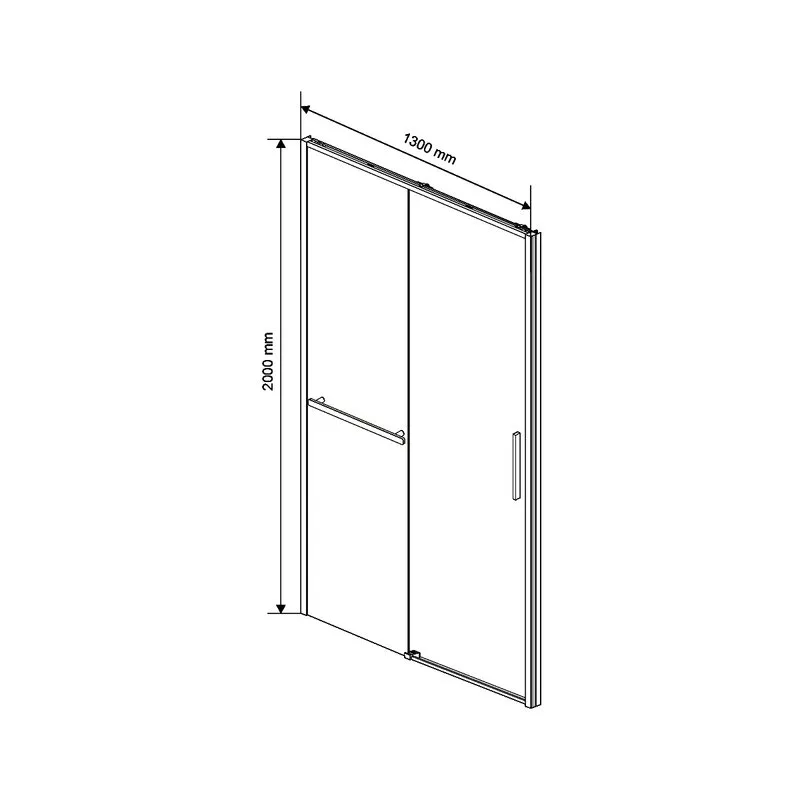 Душевая дверь в нишу Vincea Slim Soft VDS-1SS130CLGM 130 см, профиль вороненая сталь, стекло прозрач Sancos — официальный сайт