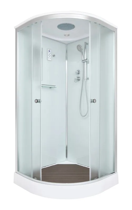 Душевая кабина DTO D09S 90х90, профиль хром, стекло матовое Sancos — официальный сайт
