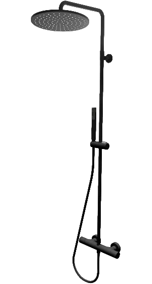 Душевая стойка Bossini Cosmo L10092.073, черный матовый Sancos — Оригинал