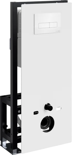 Система инсталляции для унитазов Wasserkraft Glan 66TLT.010.ME.WH.WH03, с кнопкой смыва белой Sancos — Оригинал